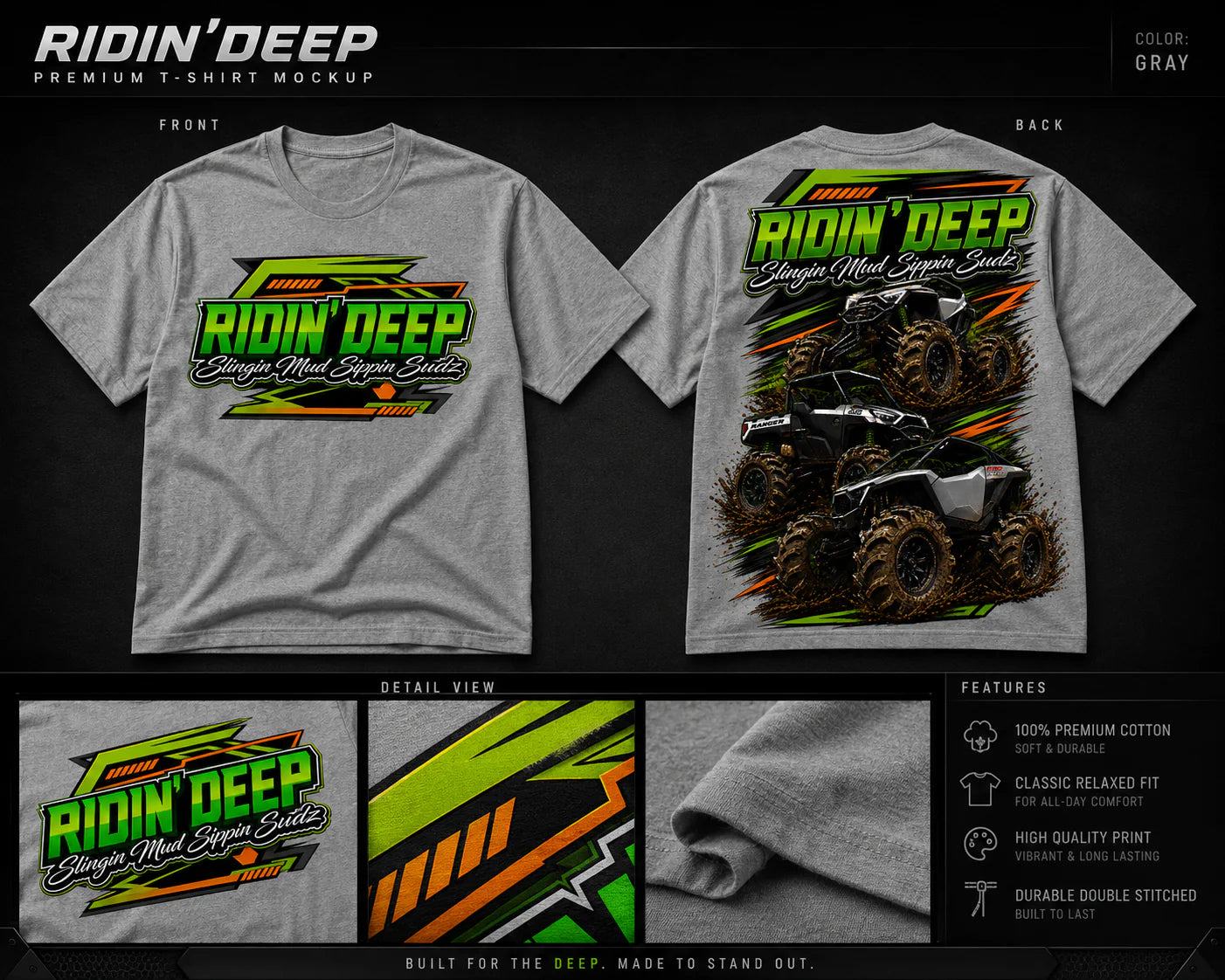 Ridin'Deep Multi SxS's Tee