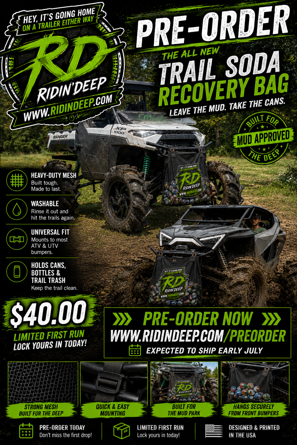 UTV Trash Bag