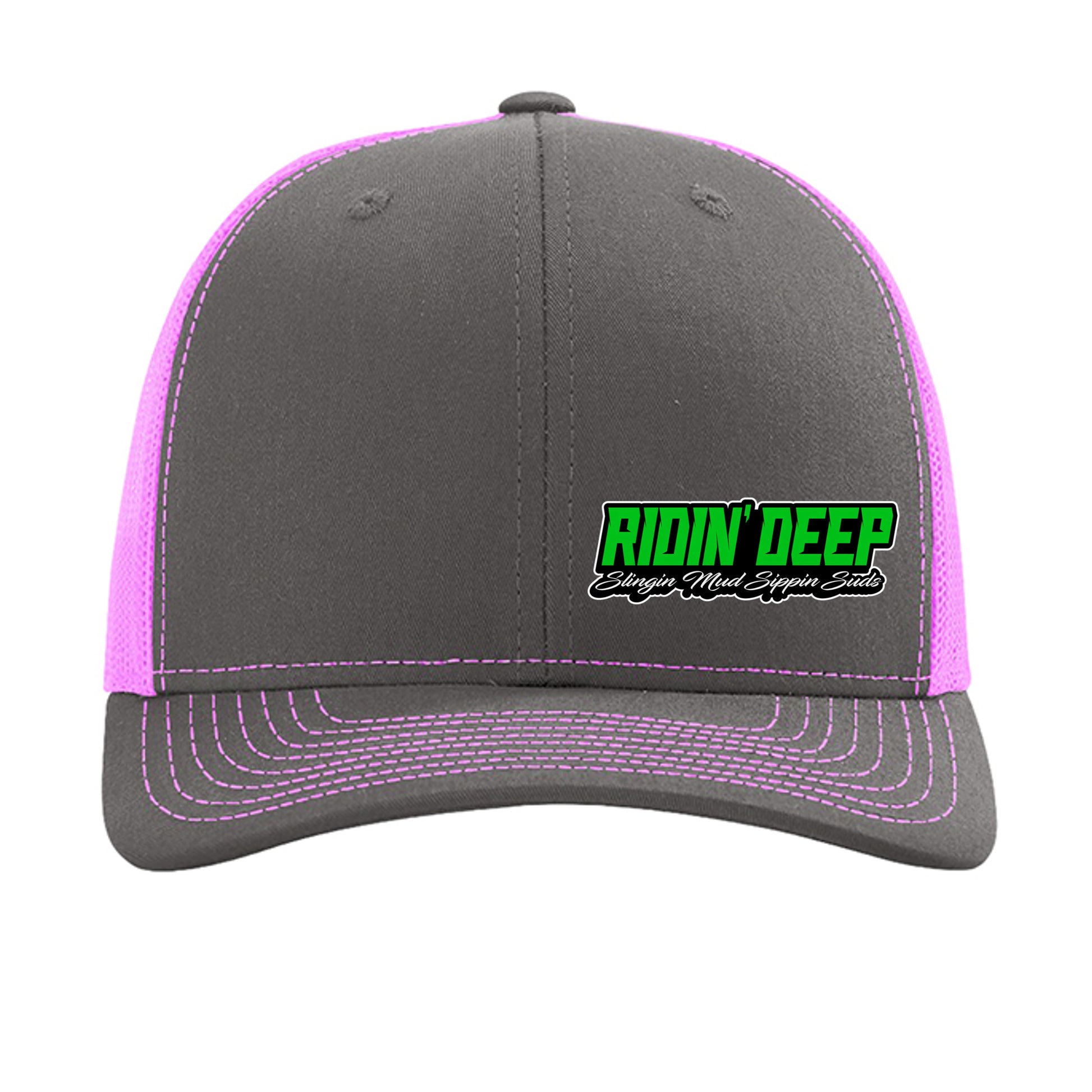 Charcoal/ Neon Pink - 112 - FRONT