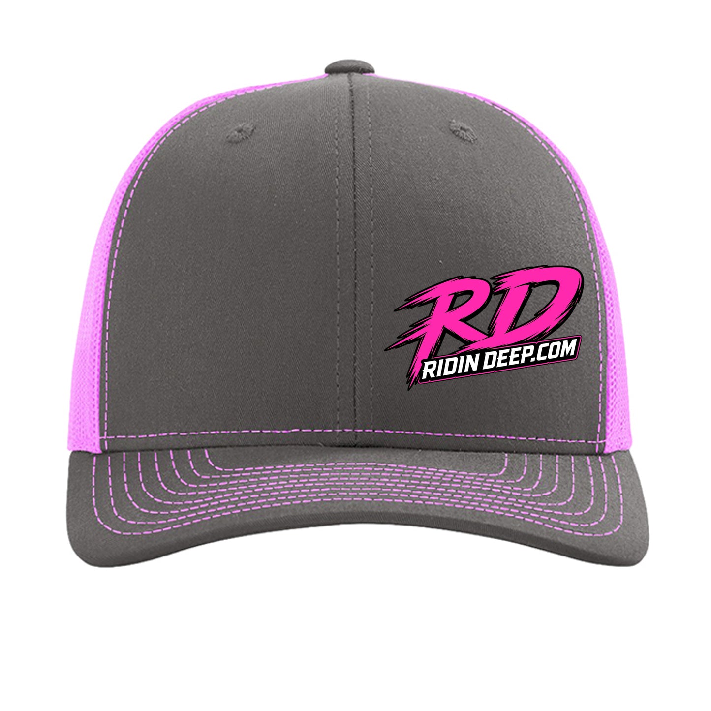 Charcoal/ Neon Pink - 112 - FRONT