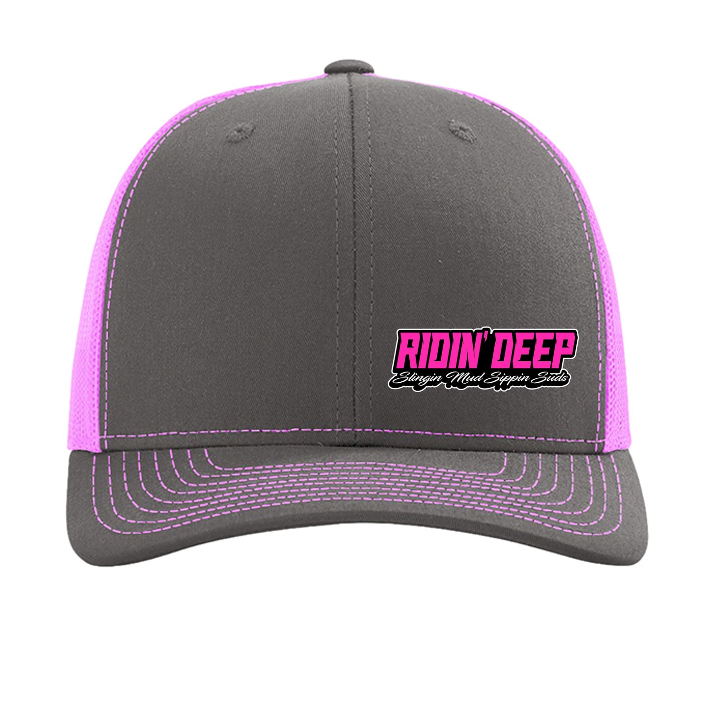 Charcoal/ Neon Pink - 112 - FRONT